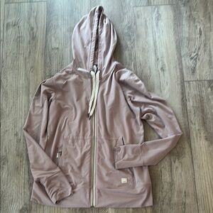 Vuori Women's Dusty Pink Zip-Up Hoodie